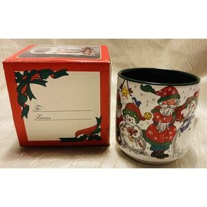 Potpourri Designs Santa's Snowmen Mug 1998 Wim Schimmer Christmas 11oz Gift Box